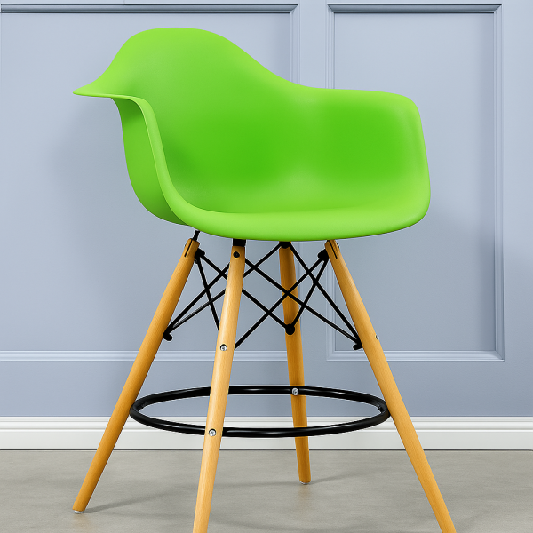Стілець барний Тауер Вуд Eames пластик 11