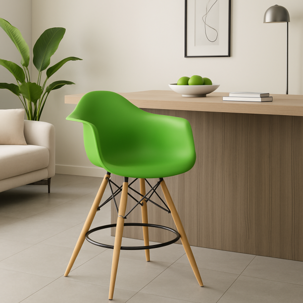 Стілець барний Тауер Вуд Eames пластик 13