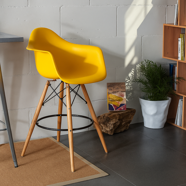 Стілець барний Тауер Вуд Eames пластик 9