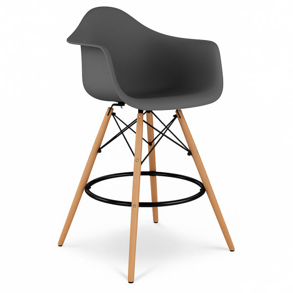 Стілець барний Тауер Вуд Eames пластик 3