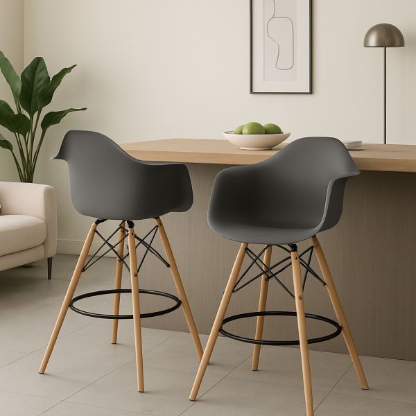 Стілець барний Тауер Вуд Eames пластик 7