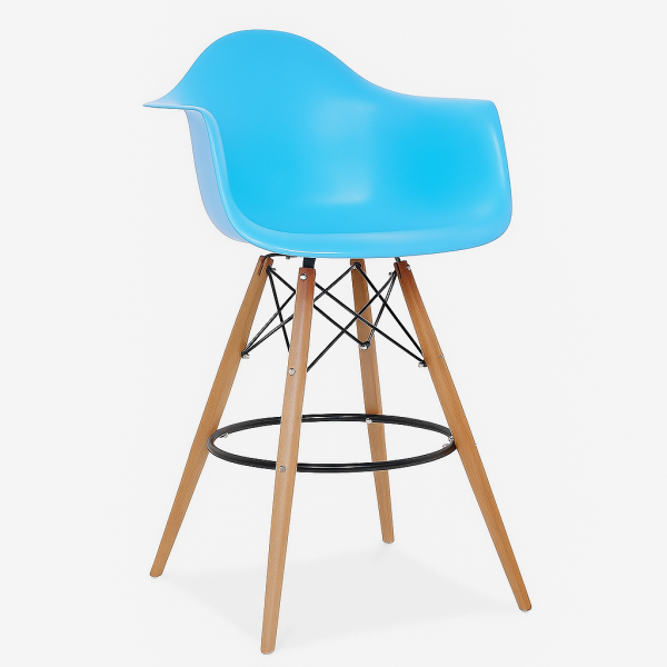 Стілець барний Тауер Вуд Eames пластик 5