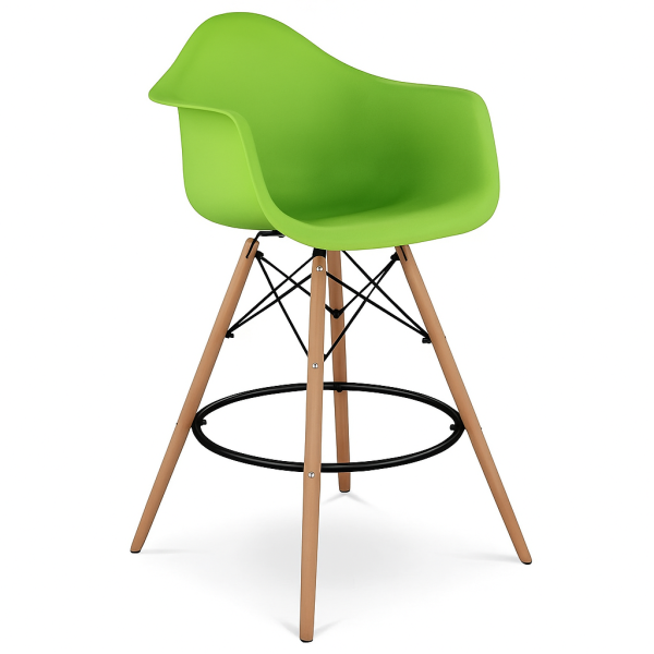 Стілець барний Тауер Вуд Eames пластик 4