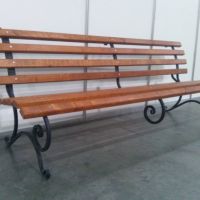 Лавка деревянная для улицы без подлокотников 2м