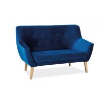 Диван Intarsio NORDIC 2 VELVET каркас бук