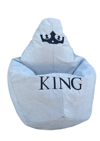 Крісло - груша з надписом King