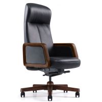 Кресло руководителя A2560 кожаное black