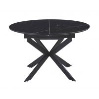 Стол обеденный Atlas 120R черный матовый