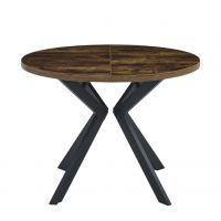 Стіл розкладний Peru МДФ Rustic/метал чорний