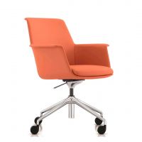 Конференц-крісло Echo B2011 екошкіра orange