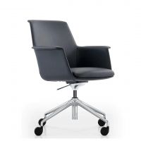 Конференц-крісло Echo B2011 шкіра black